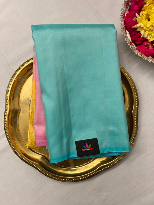 Fusion Contemporary and Traditional Muppagam Handloom Pure Kancheevaram Silk Saree -141