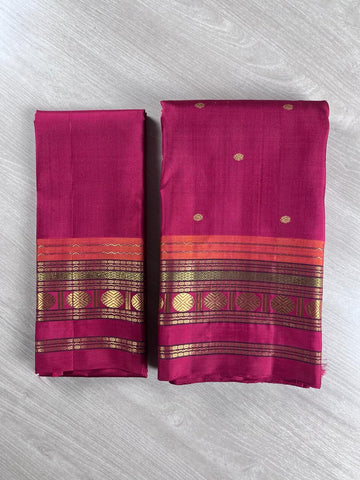 REVIVAL KANCHEEVARAM : Pure 5gm Zari Handloom Traditional Design Weave Kancheevaram Silk Saree -102