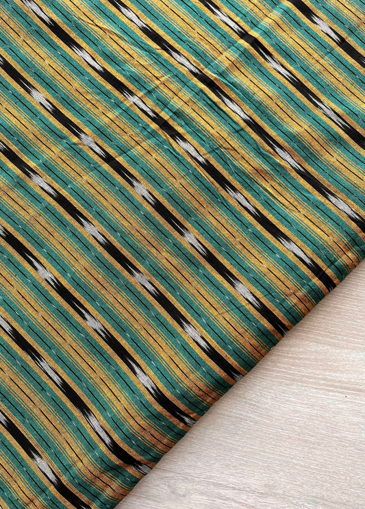 Ikkat Woven Cotton Running Fabric