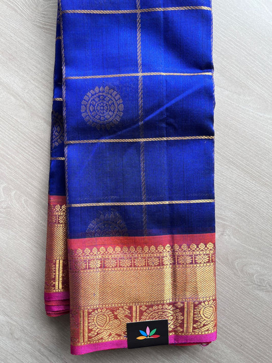 Mayil Chakram Handloom Silk Cotton Saree - 27946