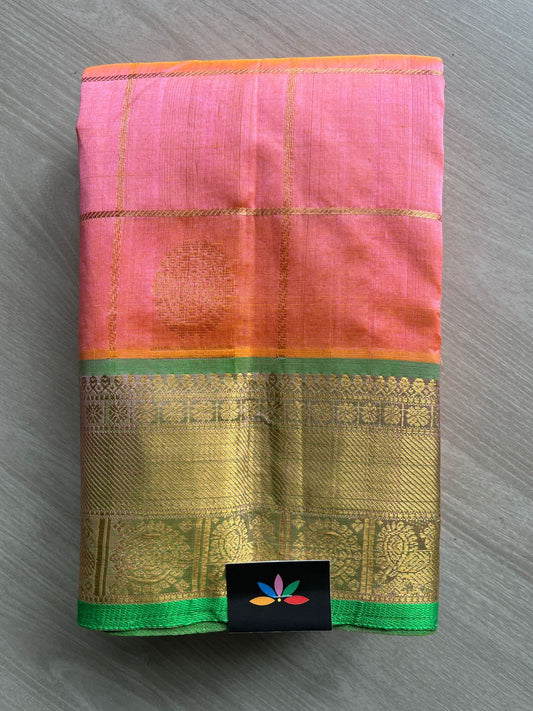 Mayil Chakram Handloom Silk Cotton Saree - 27947