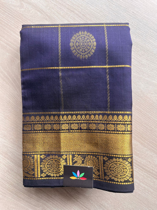 Mayil Chakram Handloom Silk Cotton Saree - 27948