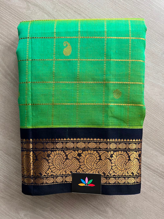Korvai Butta Handloom Silk Cotton Saree - 33278