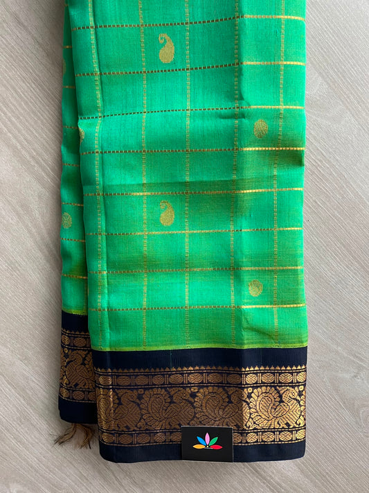 Korvai Butta Handloom Silk Cotton Saree - 33278