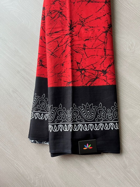 Screen Printed Mul Cotton Saree-6659-6661