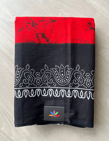 Screen Printed Mul Cotton Saree-7139-7140