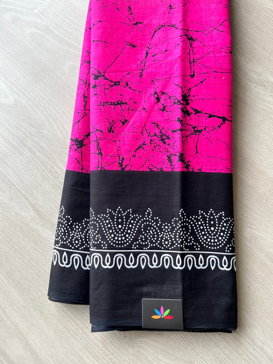 Screen Printed Mul Cotton Saree-7143-7144