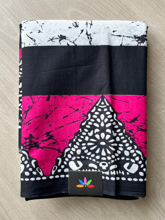 Screen Printed Mul Cotton Saree-7149-7150