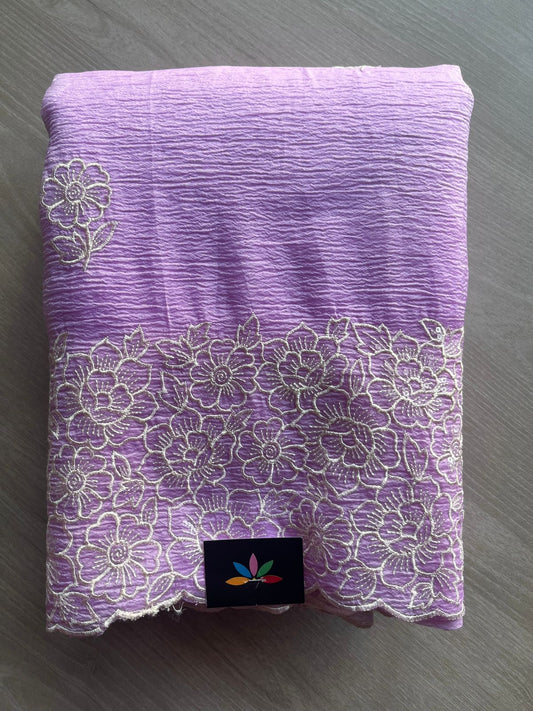 Gradient Designer Semi Organza Saree -23376