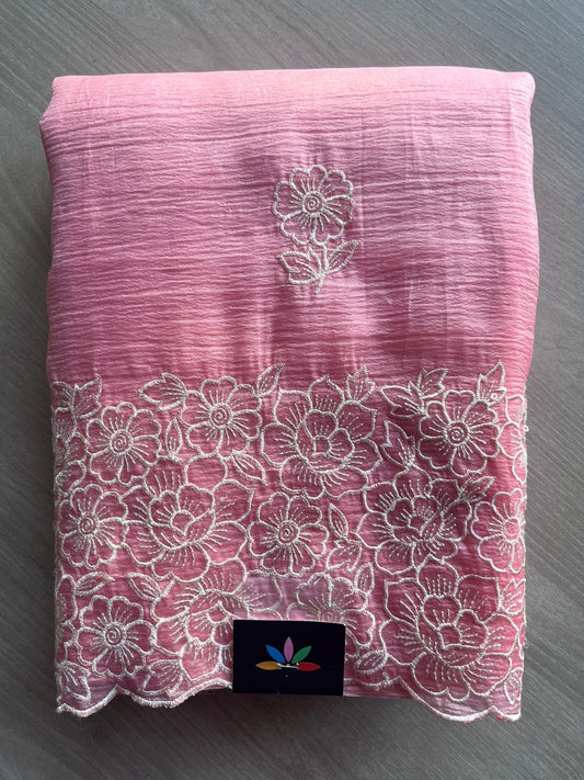 Gradient Designer Semi Organza Saree -23377