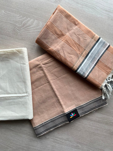 Handloom Mangalagiri Unstitched 3 Piece Set - 33244
