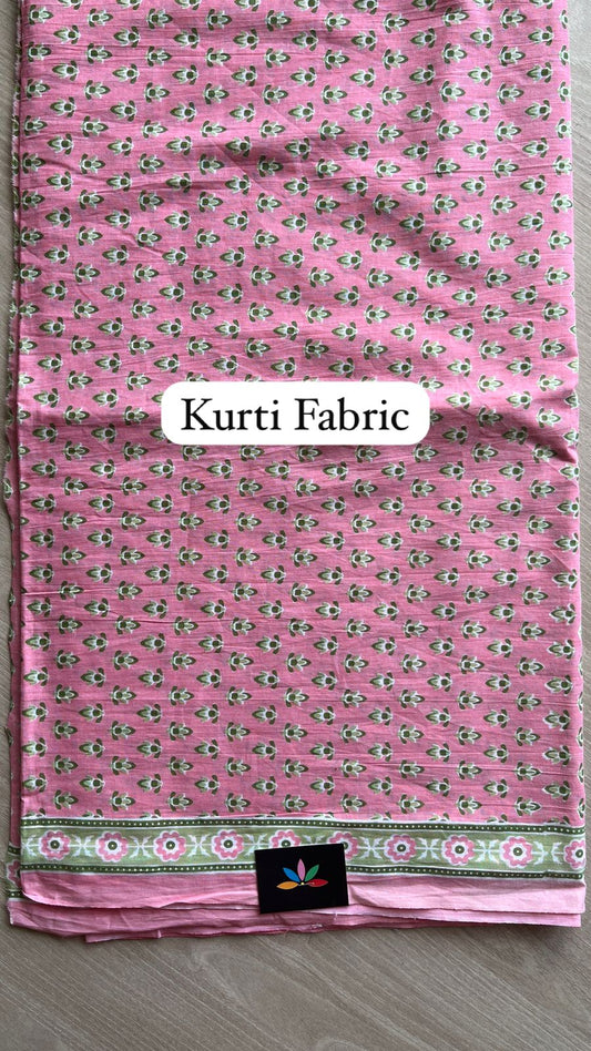 Hand Block Printed Cotton 3 Piece Unstitched Suit Set with Cotton Duppata -24600
