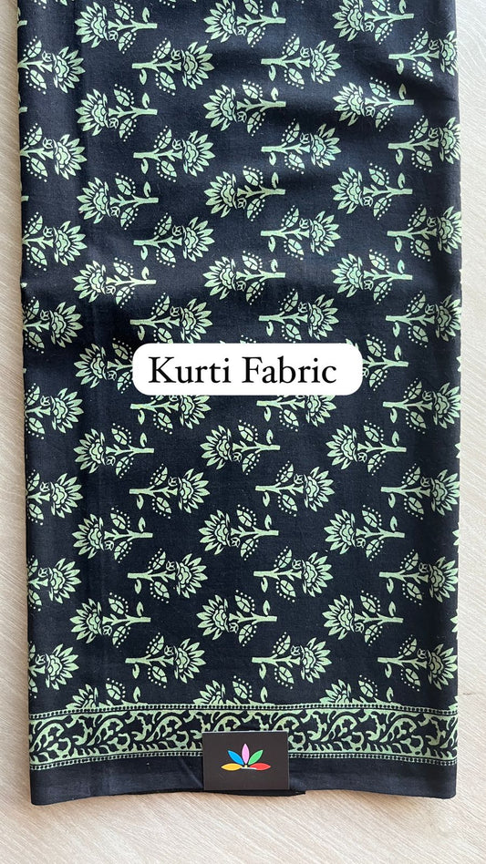 Hand Block Printed Cotton 3 Piece Unstitched Suit Set with Cotton Duppata -24608