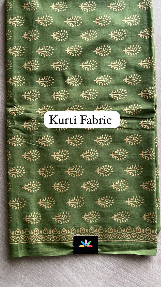 Hand Block Printed Cotton Suit with Kota Duppata -24663