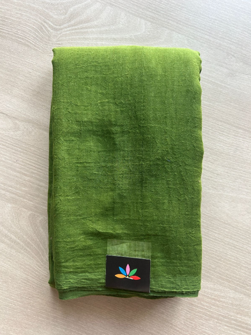 Plain Feather Light Mul Cotton Saree (Without blouse) - 33006