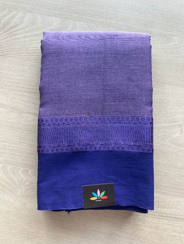 Contrast Border Bengal Soft Cotton Saree (Without Blouse) -32811-32812